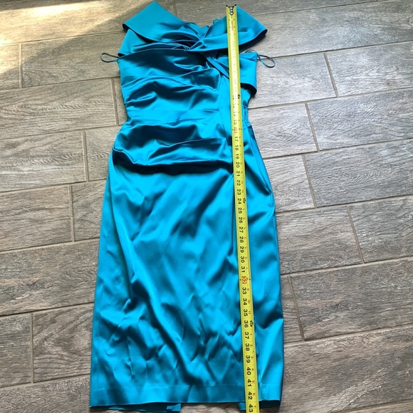 Talbot Runhof Satin Duchess Cocktail Dress - Picture 16 of 16